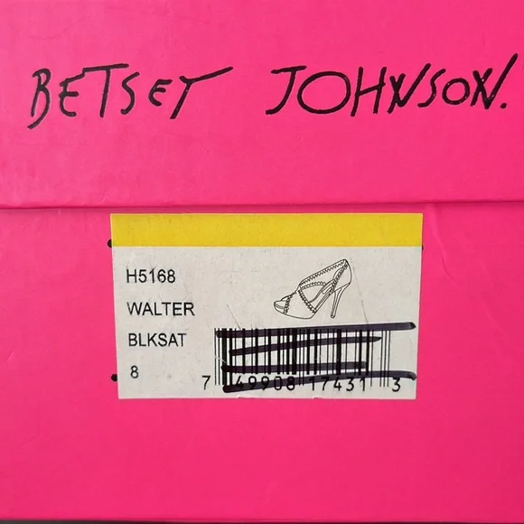 ✨Reduced BETSEY JOHNSON heels - sexy black satiny fabric and looked black ribbon - Picture 10 of 11